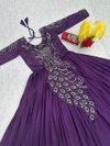 Pc 564 Vichitra Silk Heavy Embrodery Sequence Work Gown Wholesale Clothing Suppliers In India